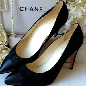 Chanel Stunning Shimmering Suede Leather -Like New